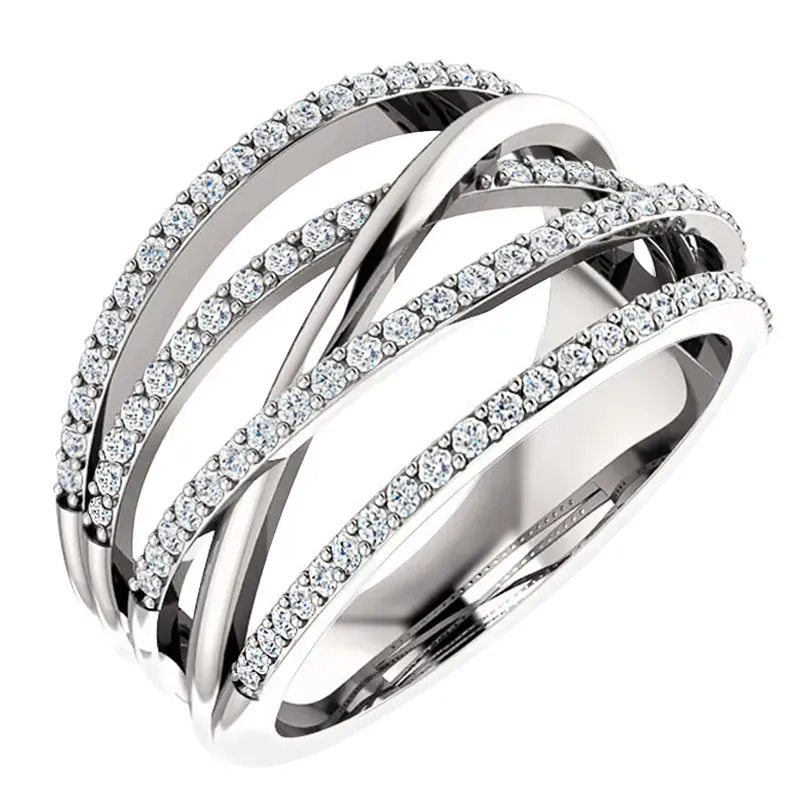 New Twist Ethnic Style Women Finger Rings Black & White Stone Micro Paved Surprise GiftTrendy Jewelry Rings