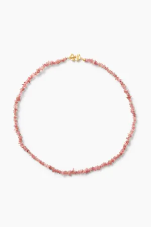 NG14608LQ- pink tourmaline merida necklace