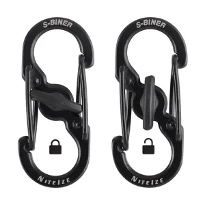 NiteIze S-Biner Stainless Steel Microlock Accessory Carabiner - 2 Pack