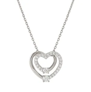 Nomination  Cosmic Love Heart Silver Large Necklace
