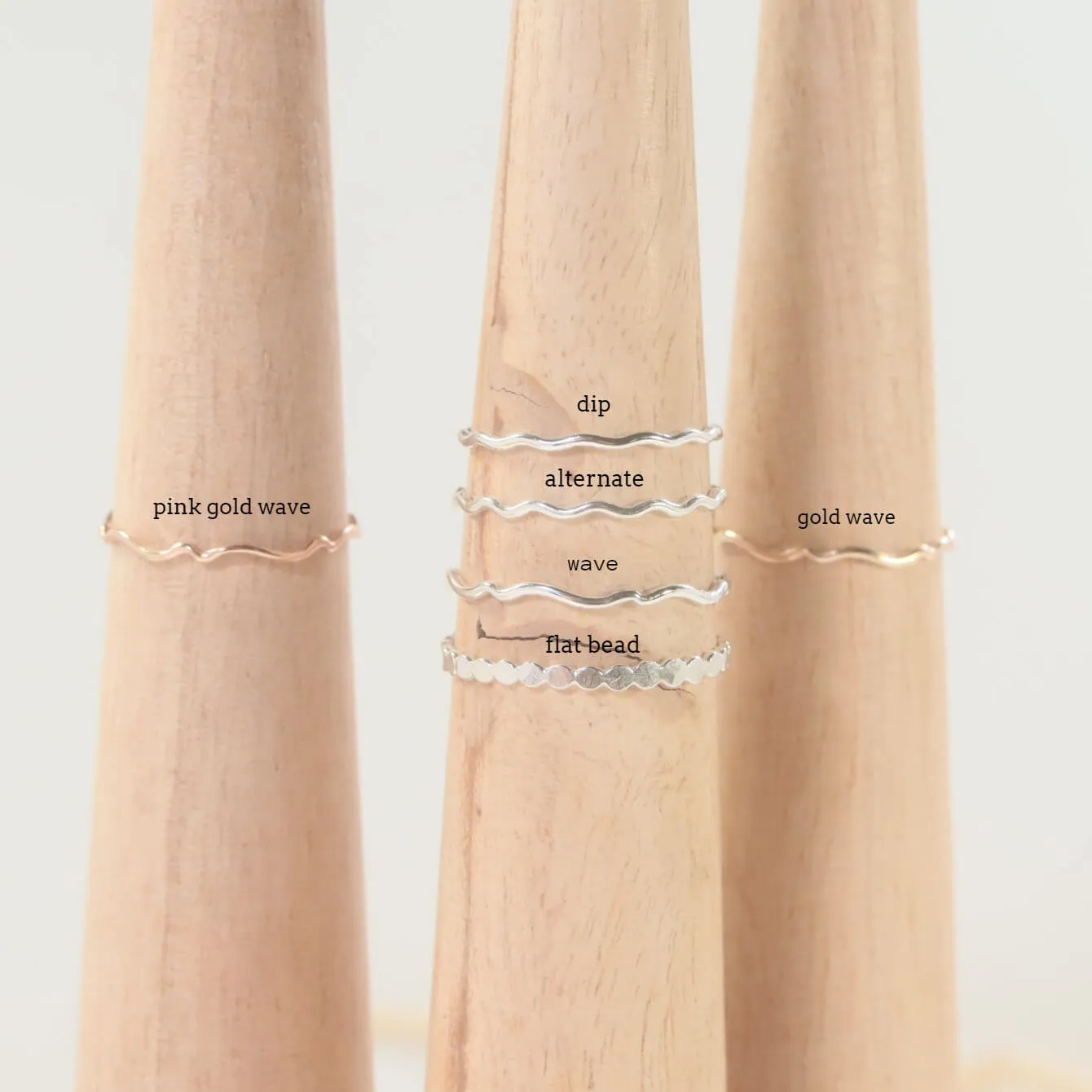 Nugget Stacking Rings Astrology - Mixed Metals Choose Your Band & Sign