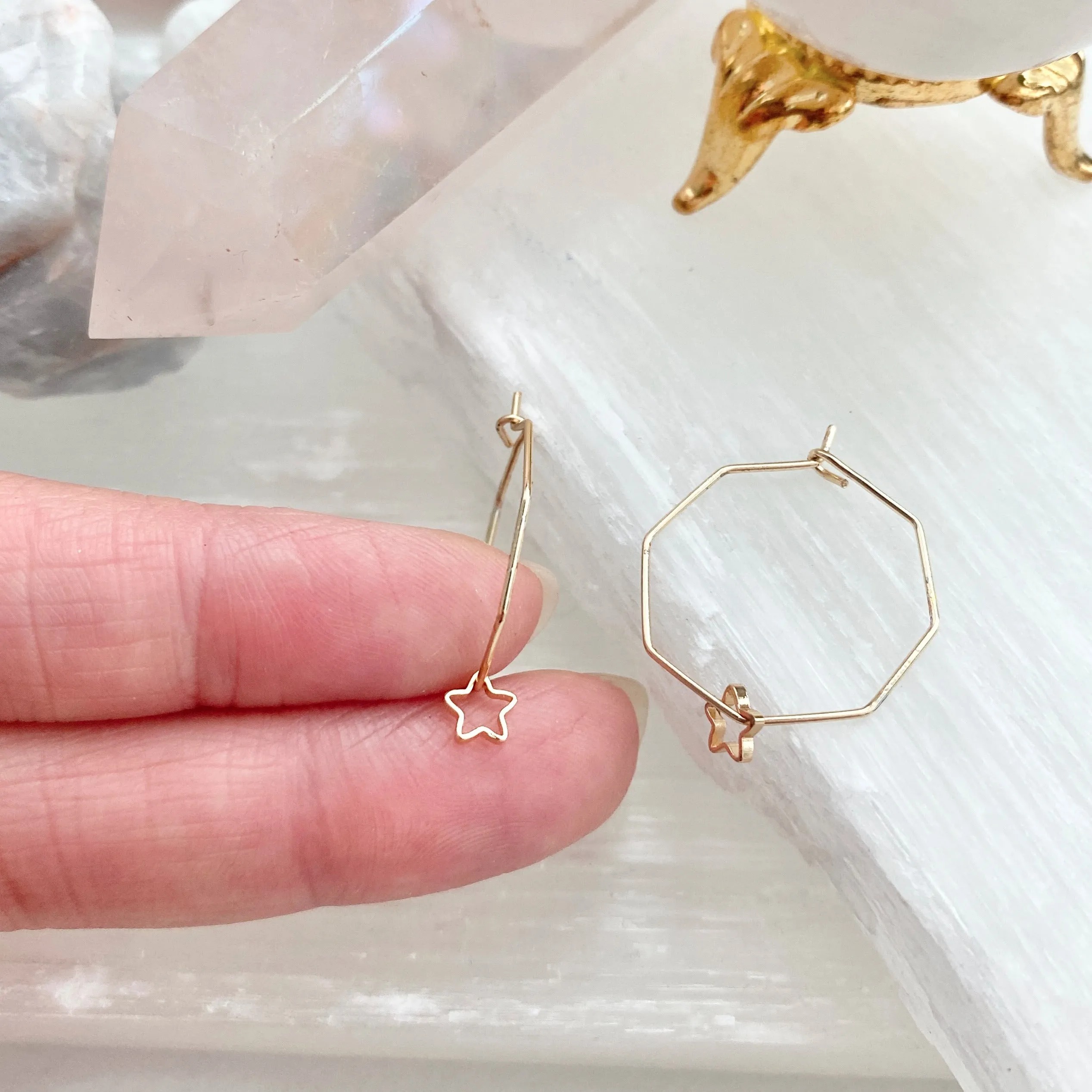Octagon Hoops With Stars