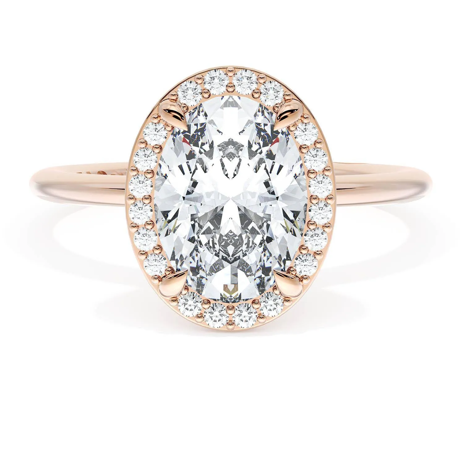 Oval Bloom Engagement Ring