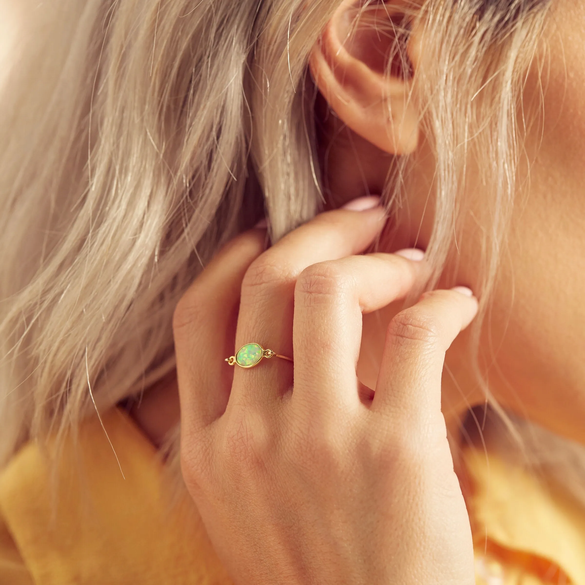 Oval Opal Ring