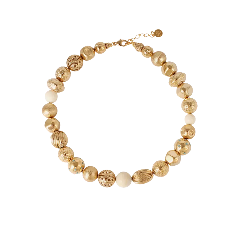 Palazzo Necklace in Gold