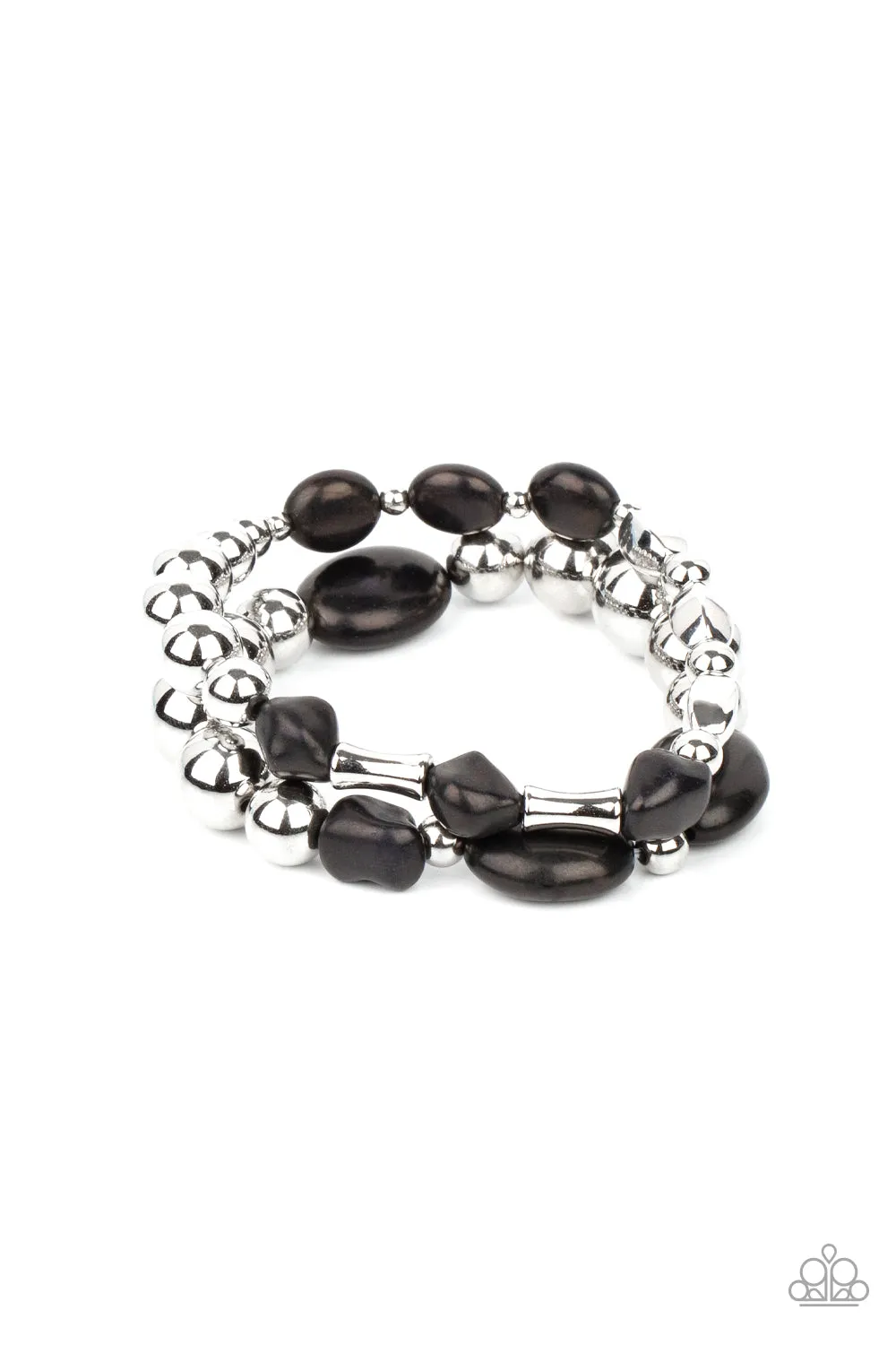 Paparazzi Authentically Artisan - Black Stretch Bracelets