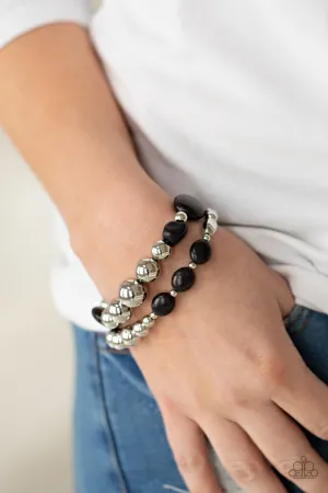 Paparazzi Authentically Artisan - Black Stretch Bracelets