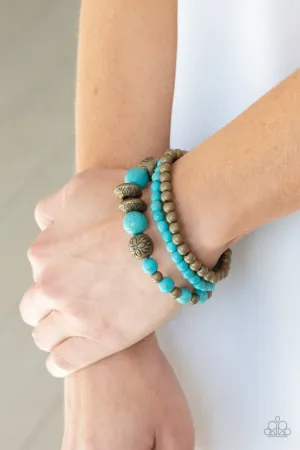 Paparazzi Desert Blossom - Brass Stretch Bracelets