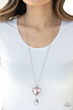 Paparazzi Lovely Luminosity - Pink Lanyard