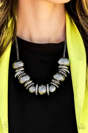Paparazzi Only The Brave - Black - May 2020 Fashion Fix Necklace