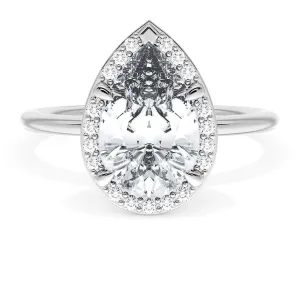 Pear Bloom Engagement Ring