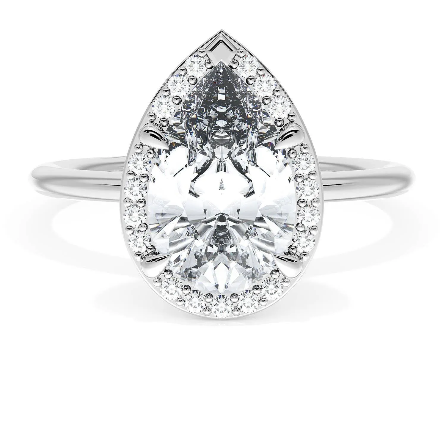 Pear Bloom Engagement Ring