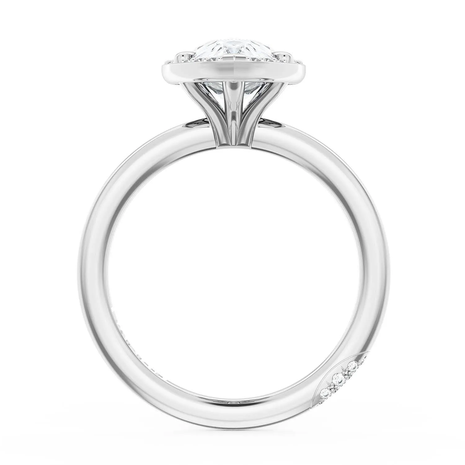 Pear Bloom Engagement Ring