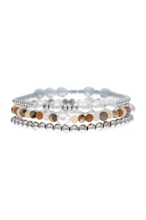 Pearl & Amazonite Bracelets