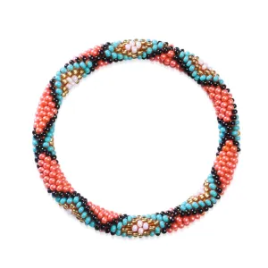 Pearl Coral | Himalayan Glass Bead Bracelet