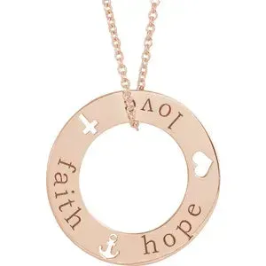 Pierced Loop 16-18" Necklace or Pendant 87130