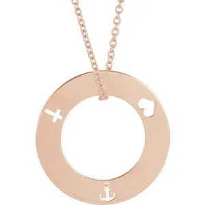 Pierced Loop 16-18" Necklace or Pendant 87130