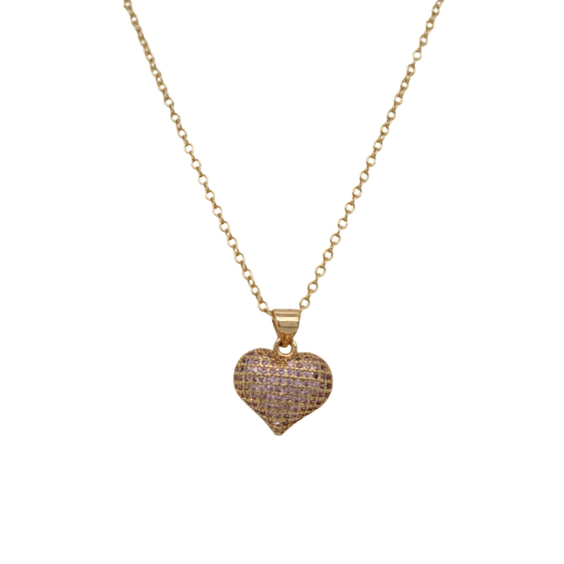 Pillow Heart Necklace