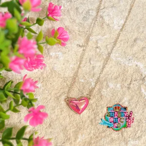 Pink Heart Necklace