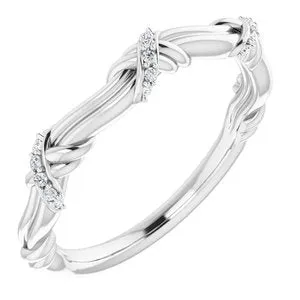 Platinum .06 CTW Diamond Anniversary Band