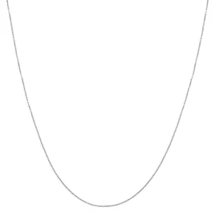 Platinum 0.97mm Oval Cable Chain