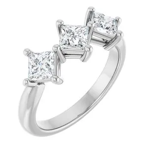 Platinum 1 1/16 CTW Natural Diamond Anniversary Band