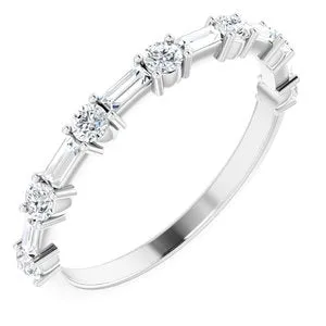 Platinum 1/2 CTW Diamond Anniversary Band