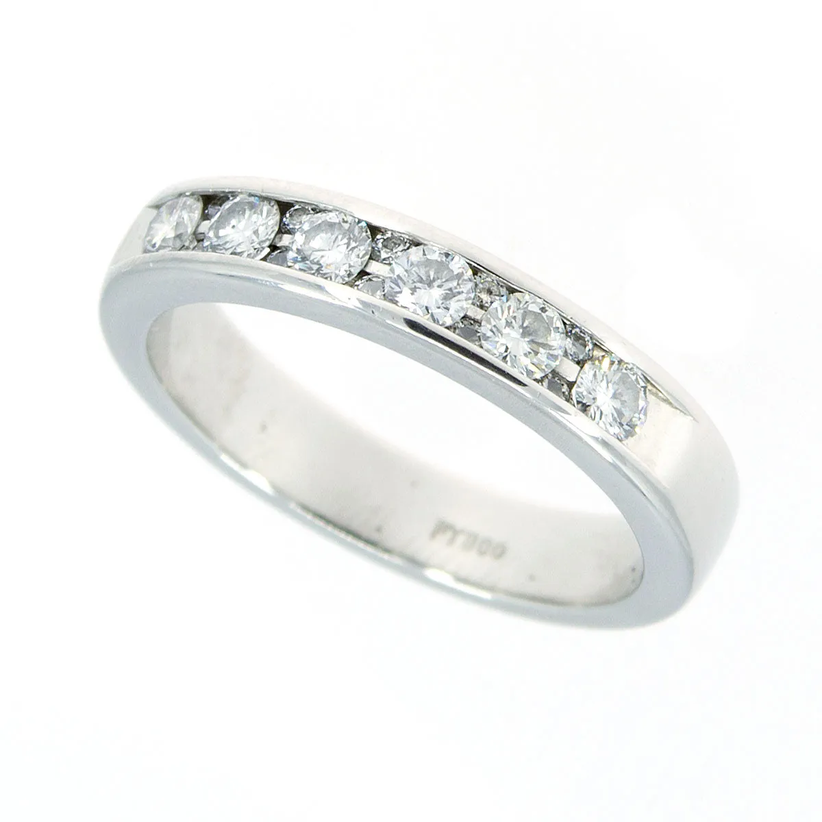 Platinum 1/2ct Diamond Wedding Band