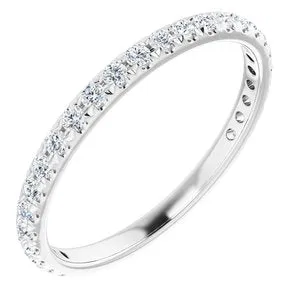 Platinum 1/3 CTW Diamond French-Set Anniversary Band