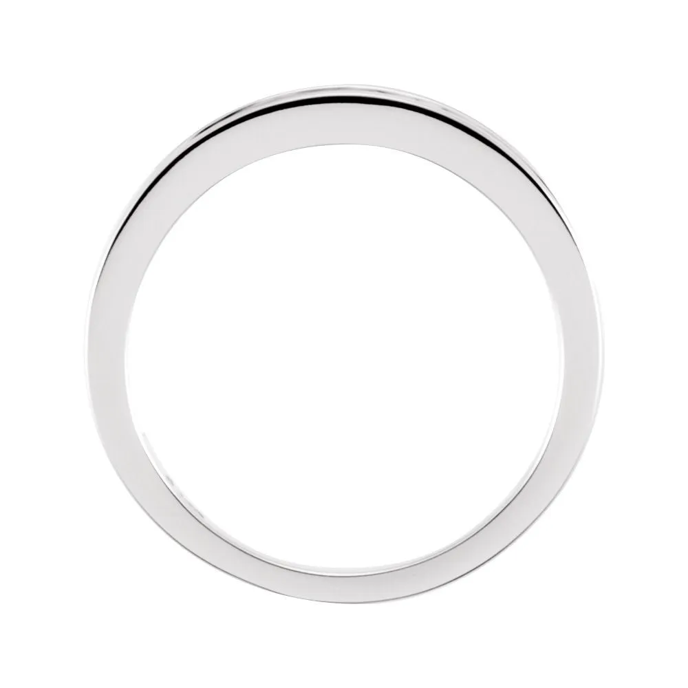 Platinum 1/4 CTW Diamond Anniversary Band Size 7