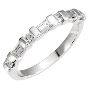 Platinum Anniversary Band, Size 6