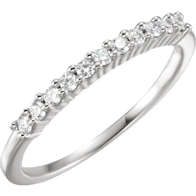 Platinum Anniversary Band, Size 6