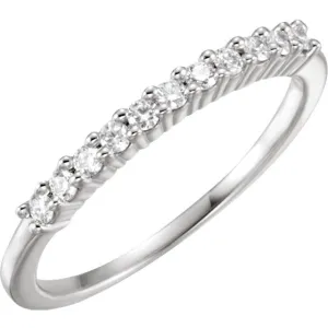 Platinum Anniversary Band, Size 6
