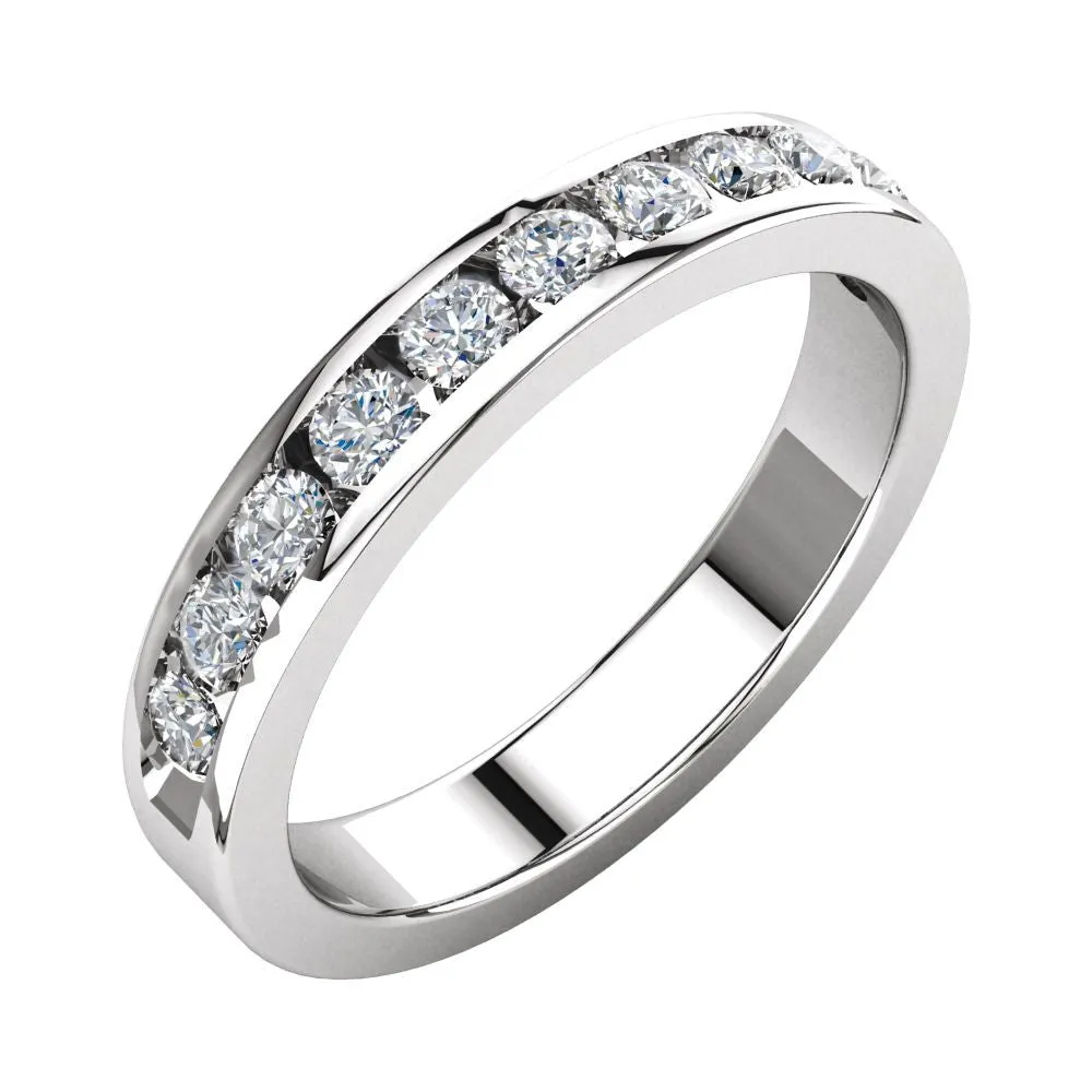 Platinum Anniversary Band, Size 7