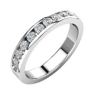 Platinum Anniversary Band, Size 7