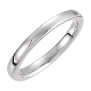 Platinum Solstice Solitaire® Tapered Bombé Band, Size 6