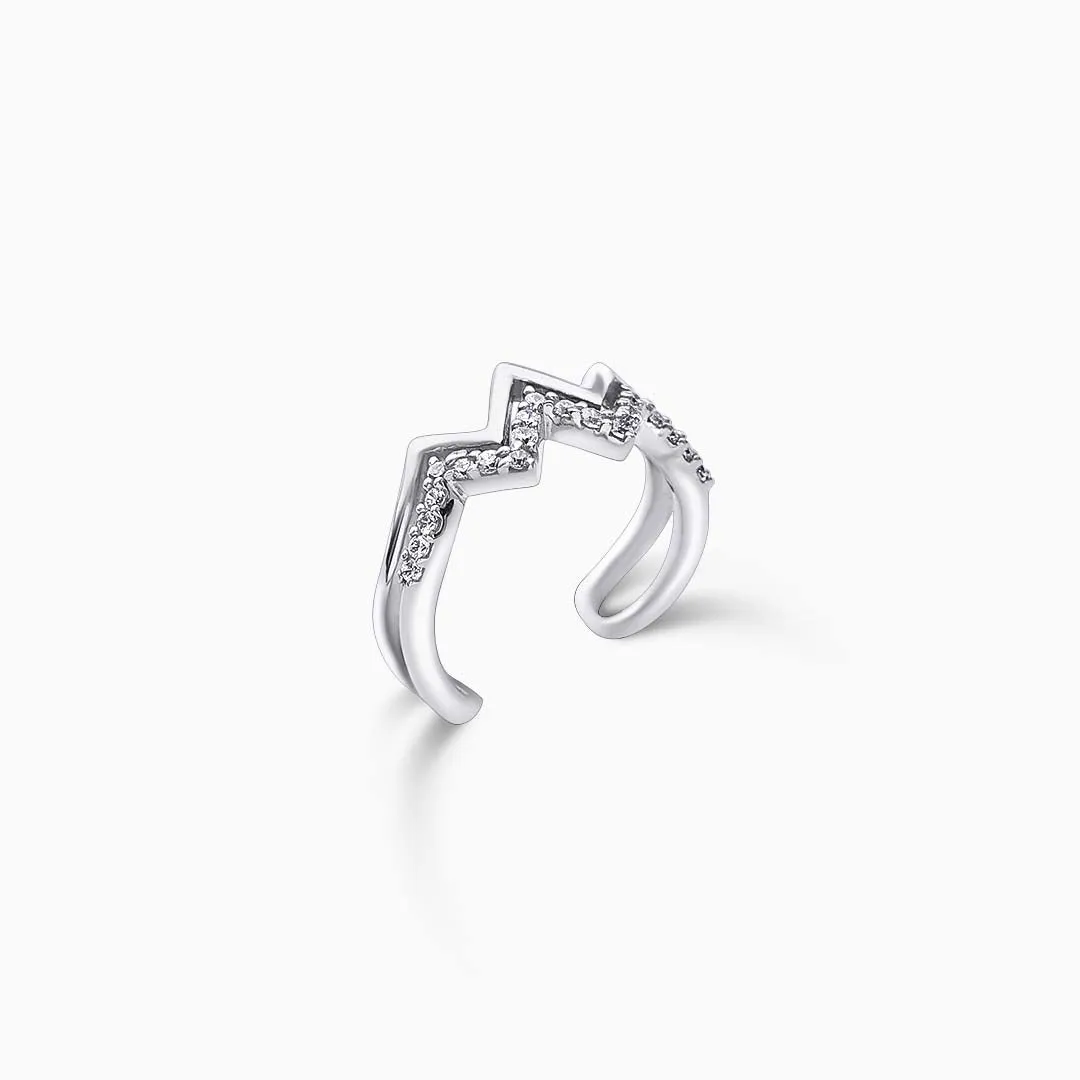 Princess Choice Simple Silver Ring
