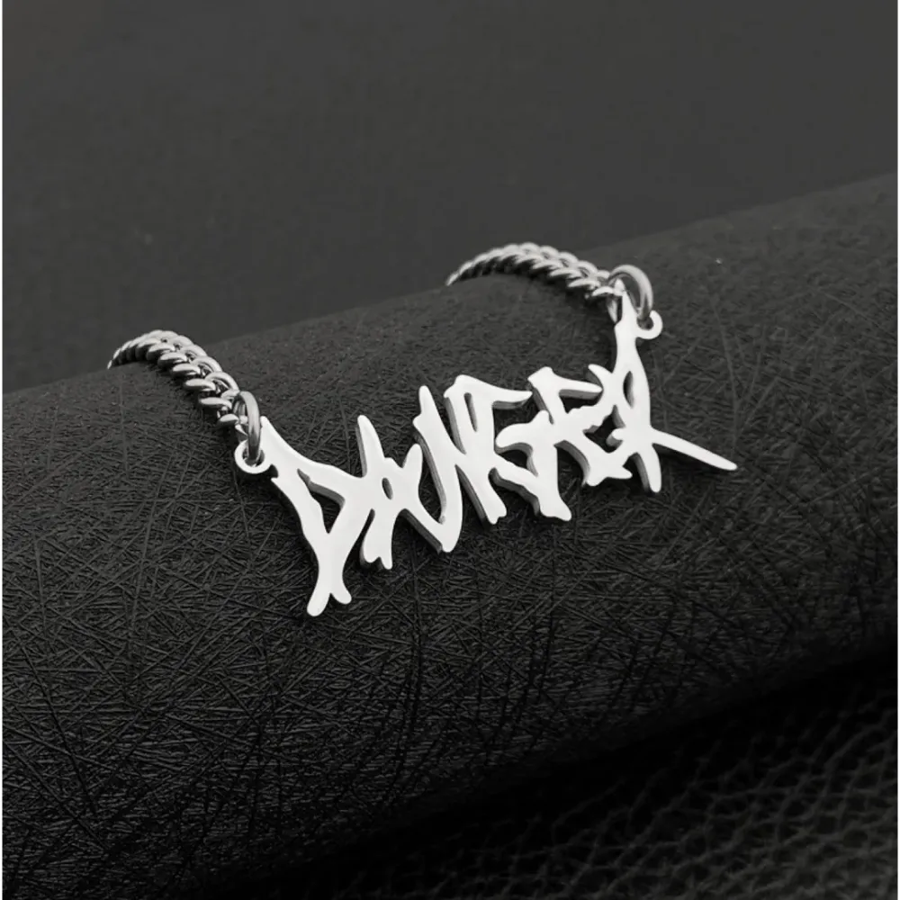 "Retro Letters" Necklaces