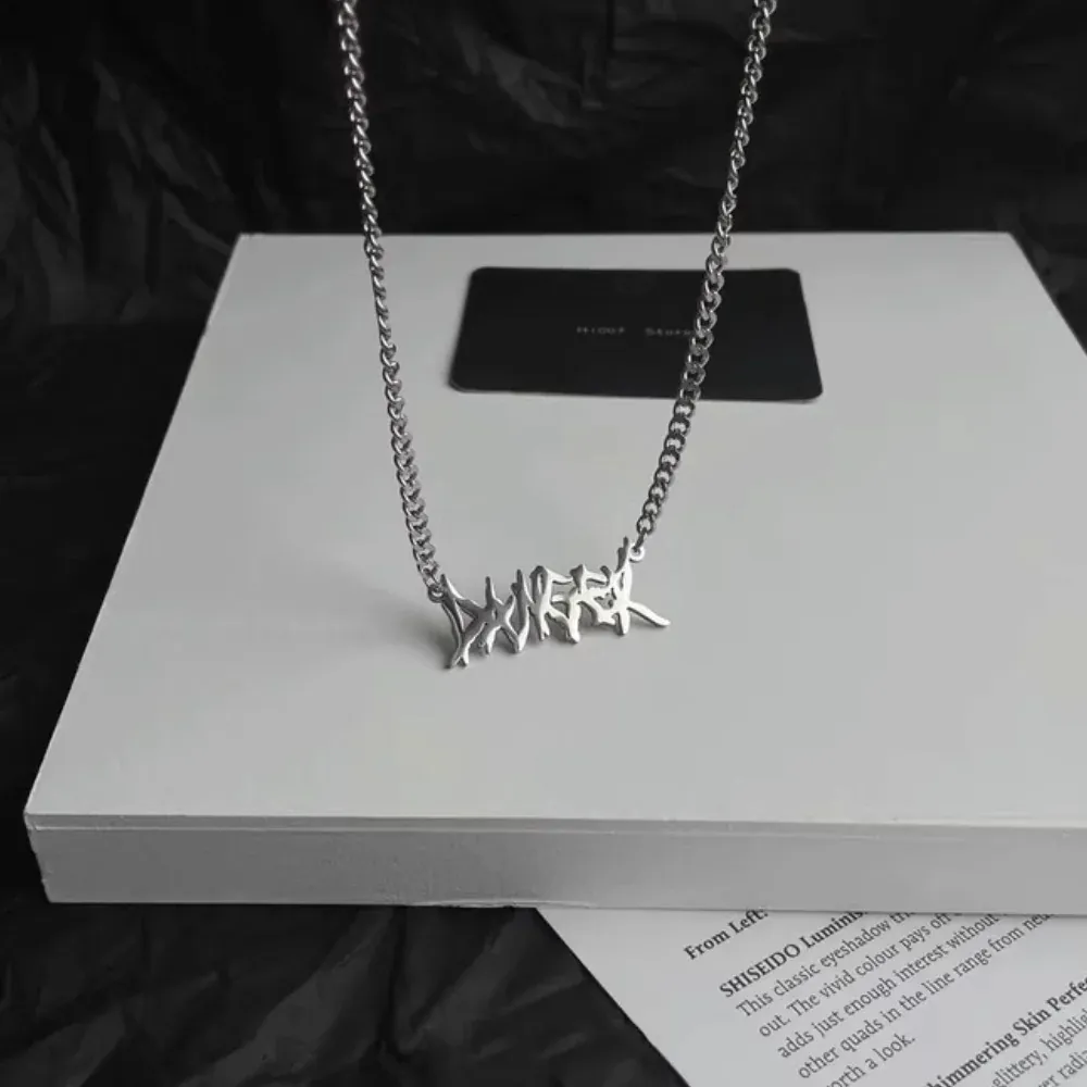 "Retro Letters" Necklaces