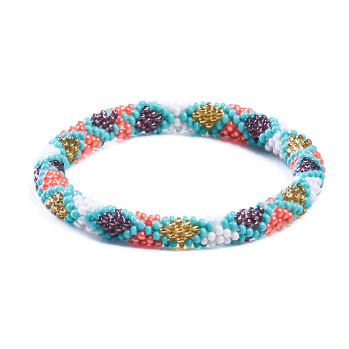 Rainbow Reef | Himalayan Glass Bead Bracelet