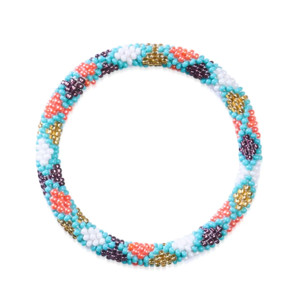 Rainbow Reef | Himalayan Glass Bead Bracelet