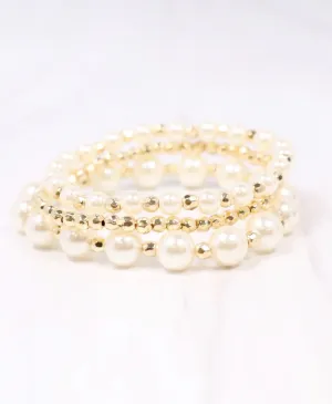 Ramos Pearl Stretch Bracelet Set