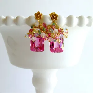 Reserved For KF - Custom Delphine Earrings