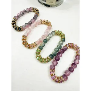 Rhinestone Beaded Stretch Bracelet