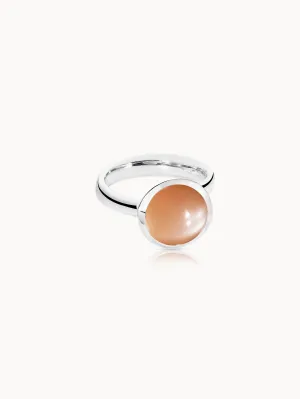 Ring BOUTON large Moonstone brown brown Moonstone