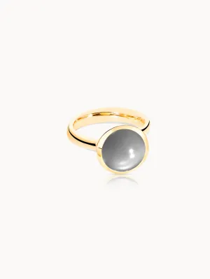 Ring BOUTON large Moonstone grey grey Moonstone