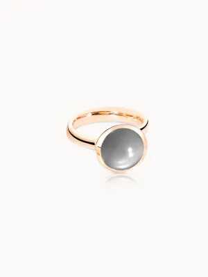 Ring BOUTON large Moonstone grey grey Moonstone