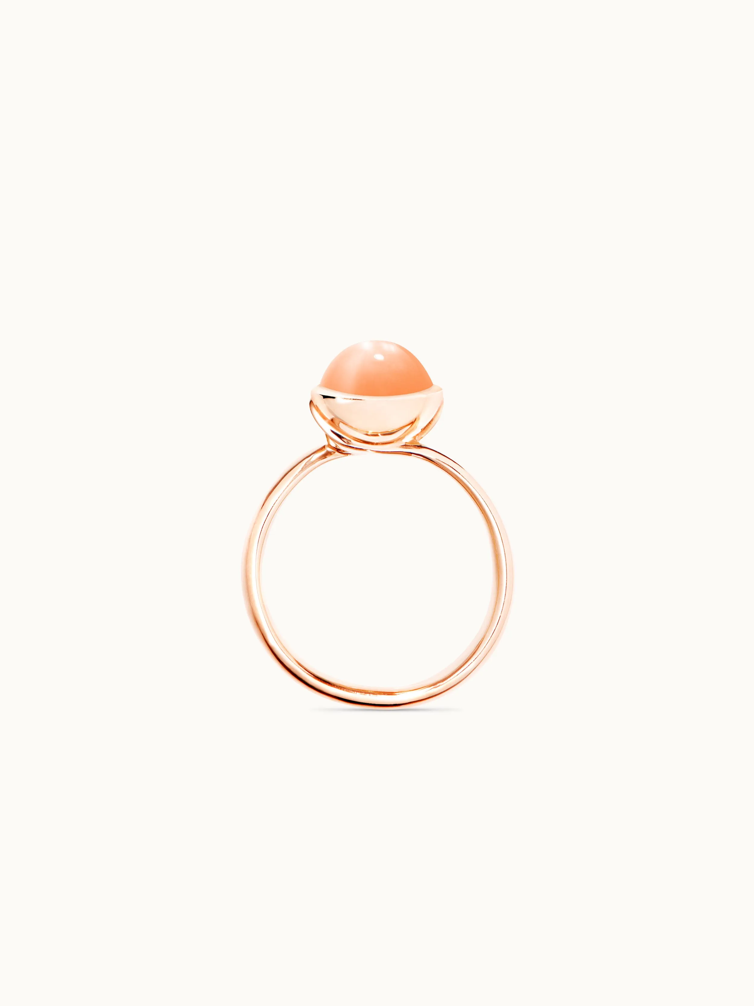 Ring BOUTON small Moonstone orange orange Moonstone