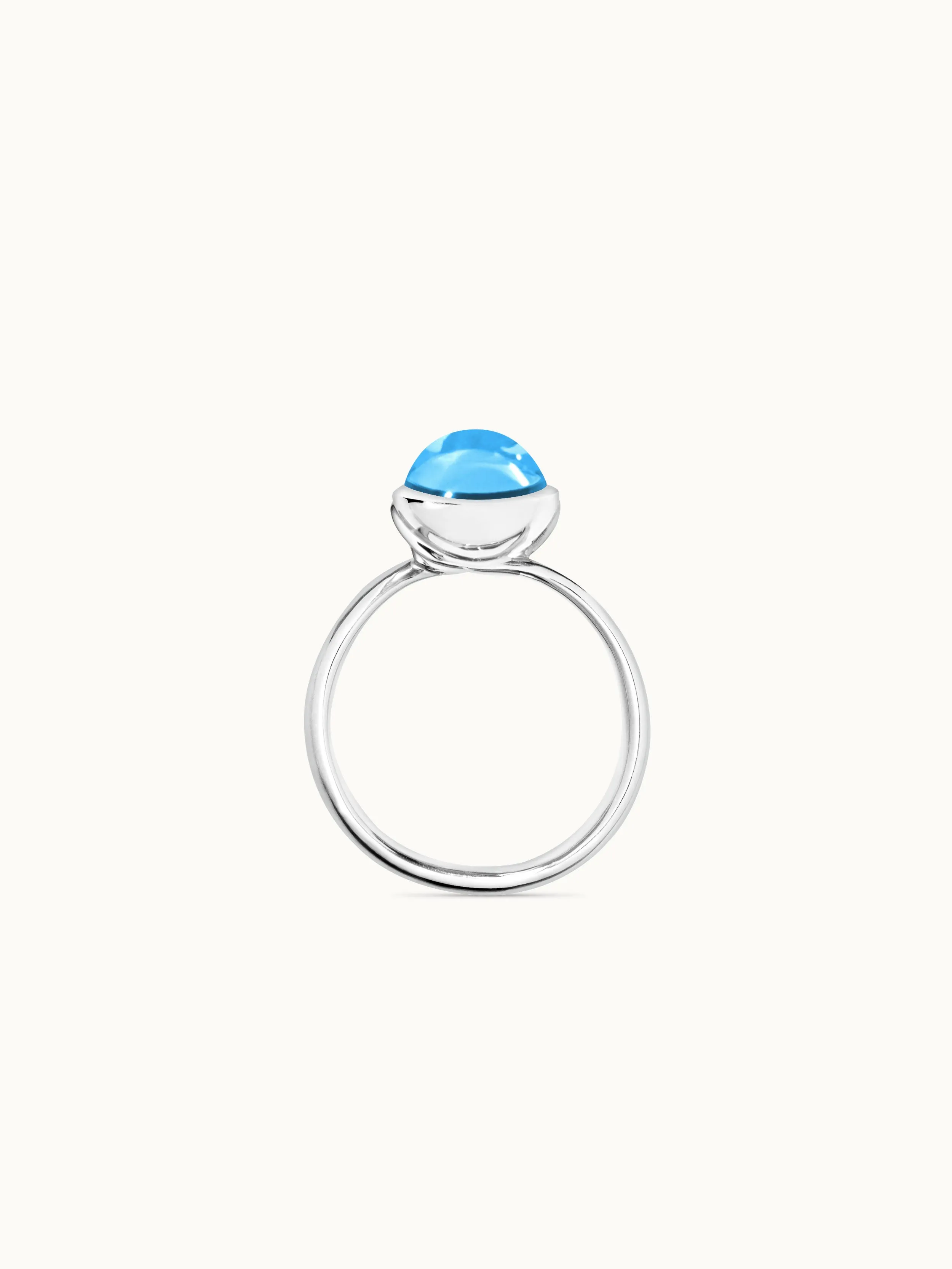 Ring BOUTON small Swiss Topaz Swiss Topaz