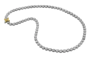 Rivière 18K Gold Platinum 20ctw Diamond Necklace